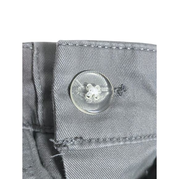 Old Navy Pixie Khakis Chinos Greystone Stretch Front Pockets Women 8R Y2K 2016 - Picture 9 of 9